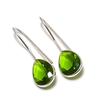 Natuurlijke Peridot Edelsteen Handgemaakte 925 Sterling Zilveren Sieraden Oorbellen 1.22" AE-12592