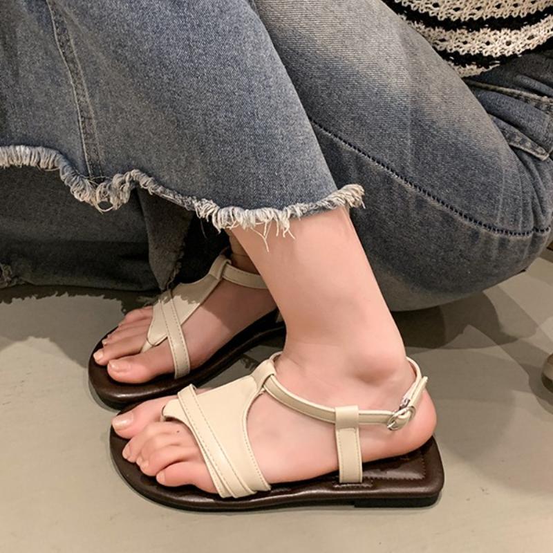 Fashion Flats Women Sandals Summer Fashion Clip Toe Shoes Walking Cozy Casual Woman Slippers 2025 Trend Brand Designer Zapatos De Mujer