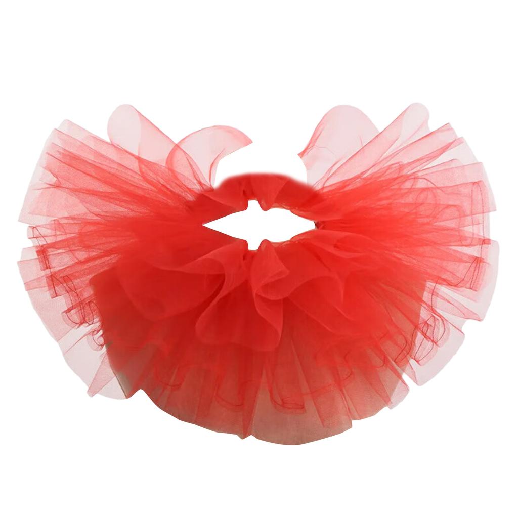 Elegant Victorian Ruffled Tulle Faux Collar Shawl Detachable Layered Mesh Neck Ruff Clown Cosplay Choker for Women Men