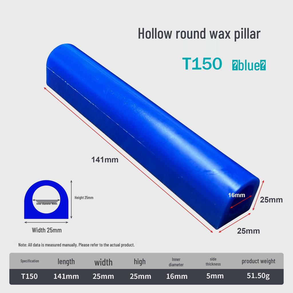Blue Hollow Wax Tube for Men's and Women's Ring Jewelry Mold Making