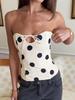 Frühling/Sommer 2025 Damen Polka Dot Bandage Weste - Sexy & Schlankes Design