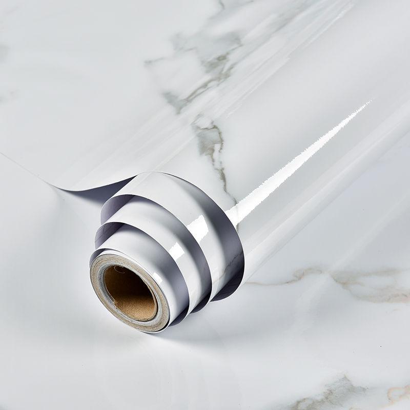 Shiny Black DIY Self Adhesive Kitchen Cabinets Wallpaper Waterproof Wall Stickers Vinyl Contact Paper Renovation Home Decor Film