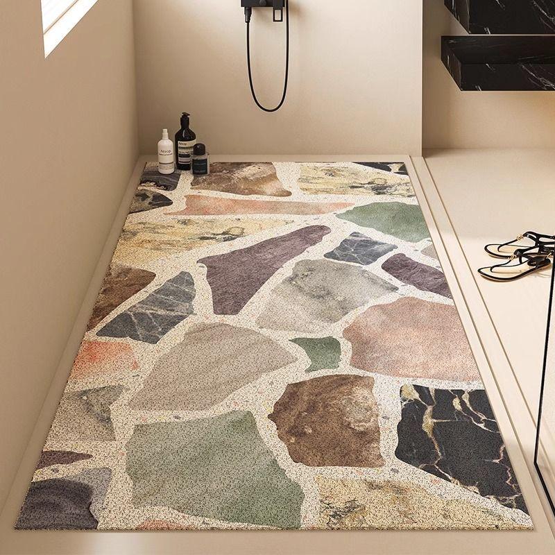 

Коврик для пола в ванной комнате, полностью закрывающий пол ванной комнаты, коврик для слива в душевой зоне 80 * 120cm