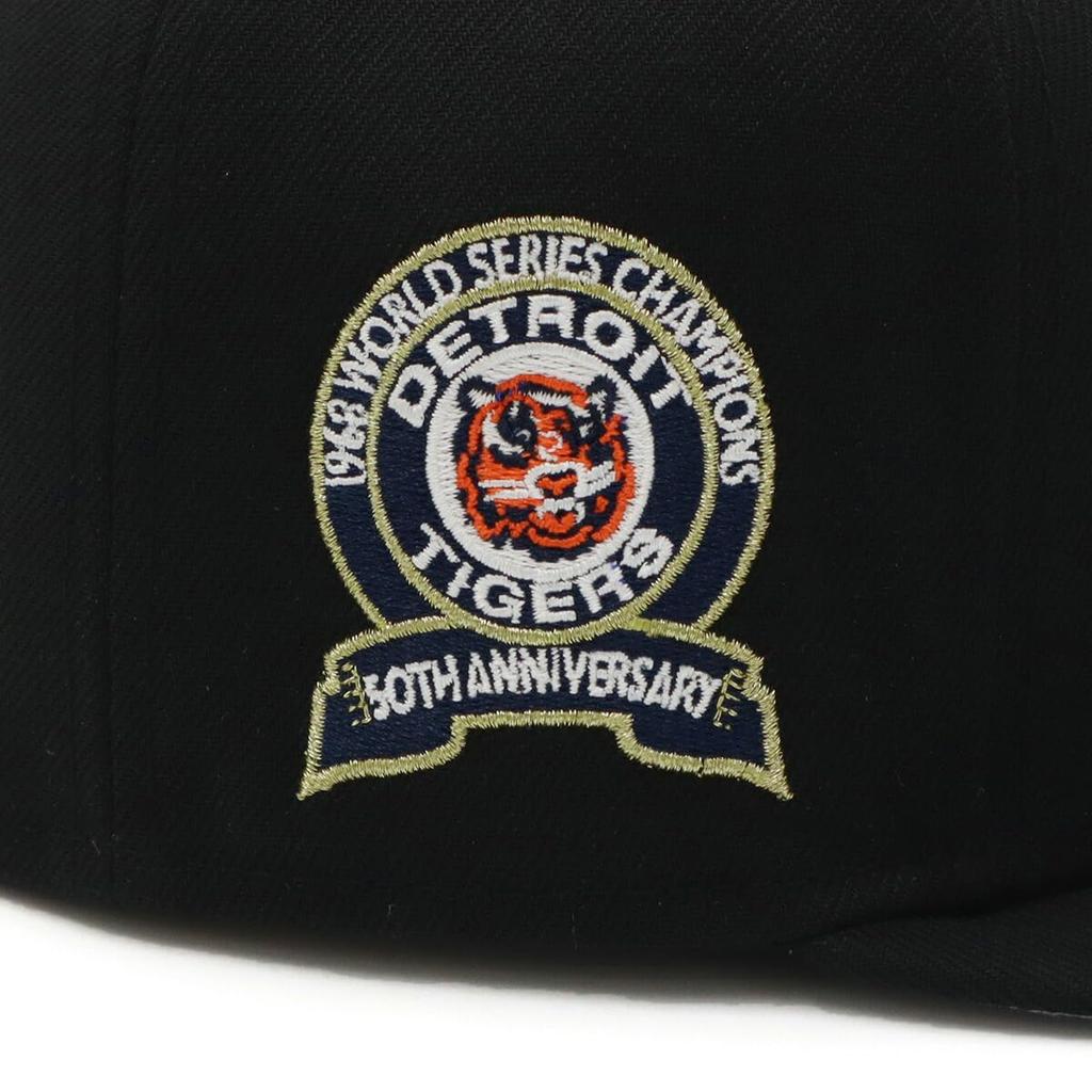 New Era Cap 59FIFTY 14562002 NER35C7098 MLB Detroit Tigers DET Black SIDE PATCH UNDER VISOR ONSPOTZ Special Order Hat Gokyu Fifty 5950 Side Patch