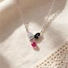 Women Necklace 925 Silver Fine Crafted Luxury Necklace with Sparkling Cubic Zirconia Embedded Pendant and Adjustable Chain