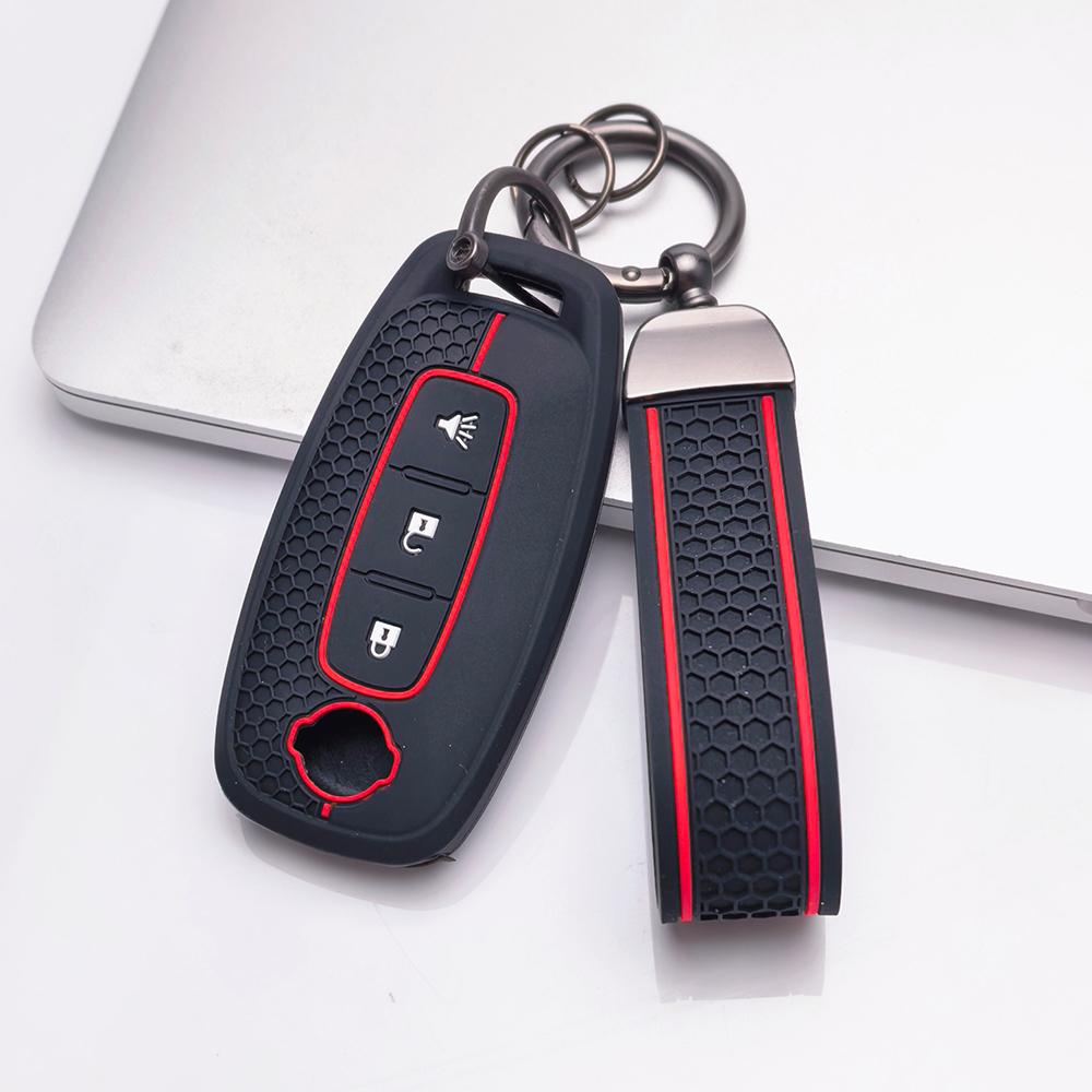 Key Fob Cover for Nissan Altima Sentra Models Rogue Murano Protect Your with Keychain Anti-Scratch Surface Shockproof Structure Soft Grip Texture