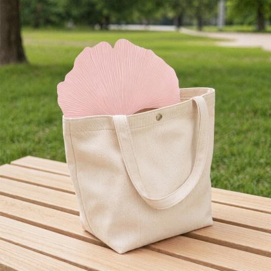 2Pcs Ginkgo Leaf Shape Handheld Fan, Decorative Leaf Hand Fan, Portable Lightweight Summer Cooling Fan, Party Favors for Men Women