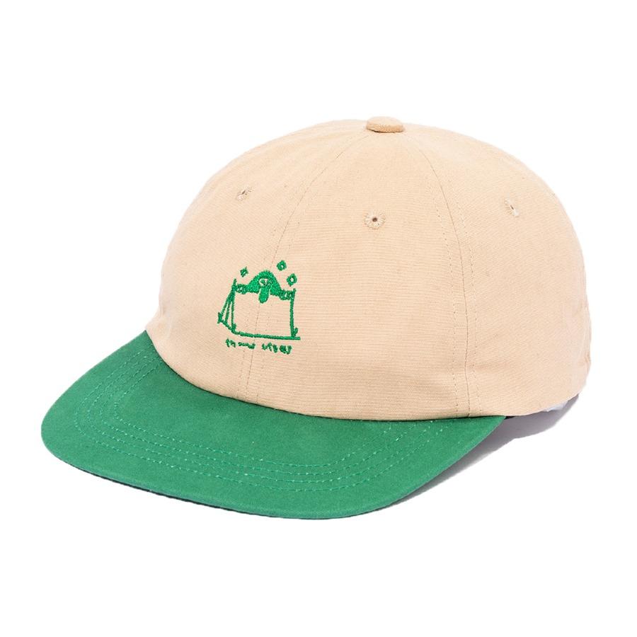 POLERSTUFF Camp Vibes Drawcord Cap Beige
