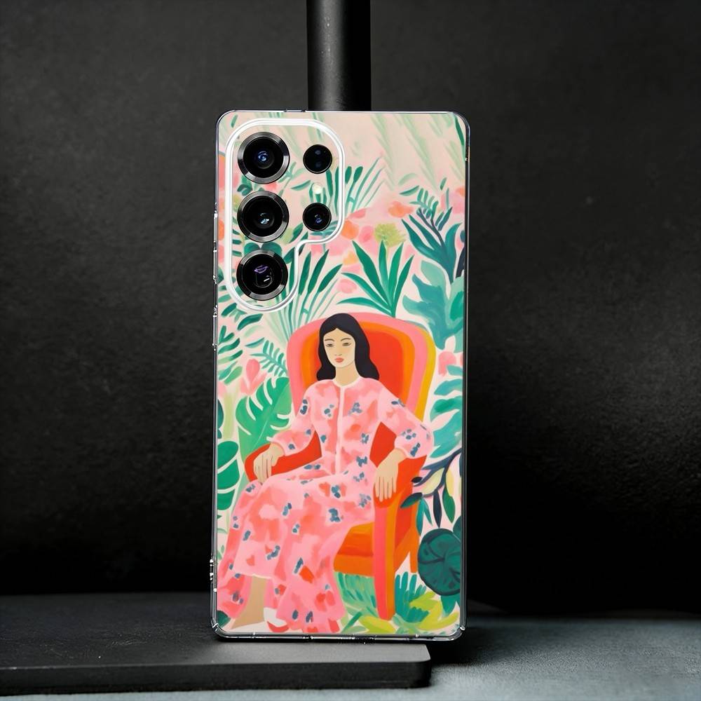 

M-Matisse women and nature Phone Case For Samsung S25,S24,S21,S22,S23,S30,Ultra,S20,Plus,Fe,Note,10,9,5G Transparent Cover Samsung S10plus