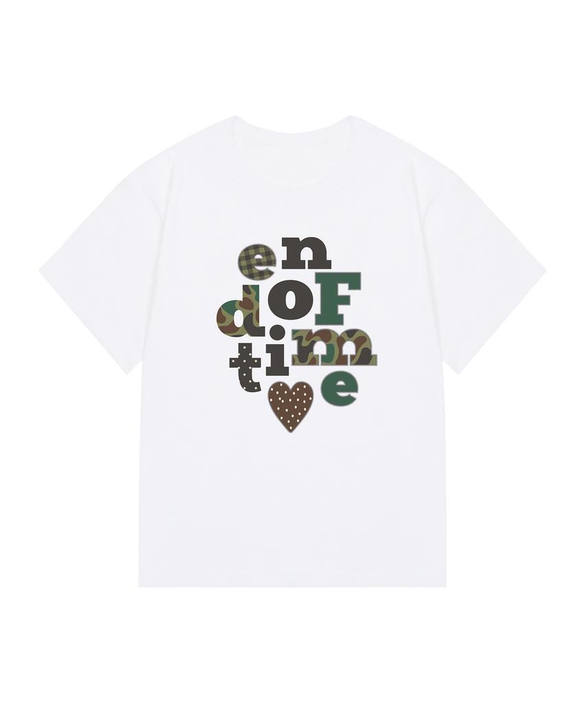 GRAVER [Woman]Endoftime_Camo Slim Short Sleeve T-Shirt_2 Colors