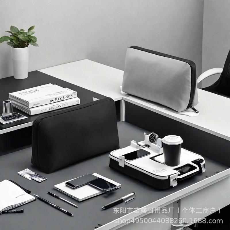 

Мужской модный ПУ кошелек бифолд с отделениями для монет и ID 24.5x14.5x7.5 cm серый