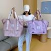 Water-Repellent Nylon Travel Bag: Large Capacity Handbag for Short Trips, Customizable Logo