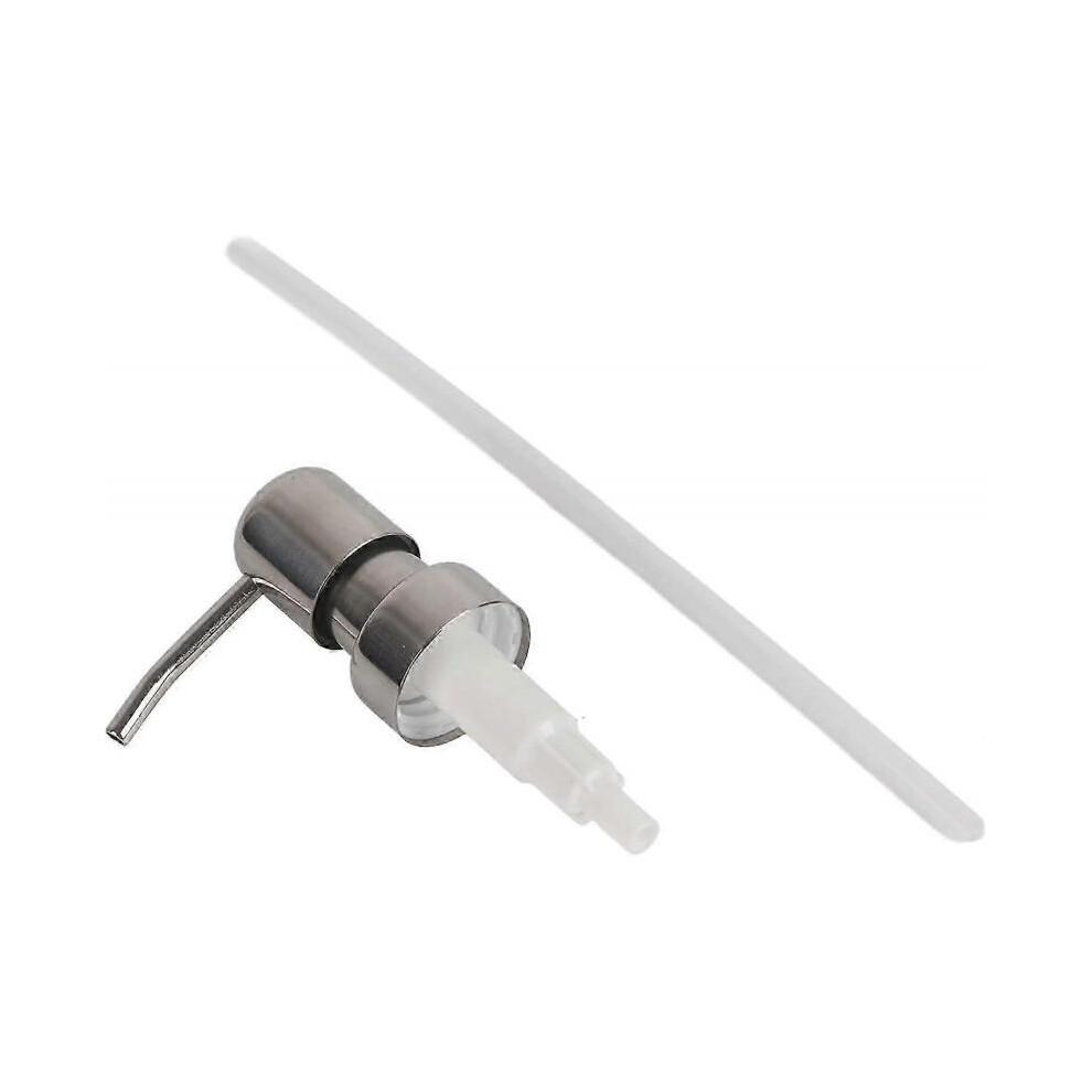 1 Piece 304 Stainless Steel Liquid Soap Shampoo Silver White Pump for Kitchen and Bathroom Use