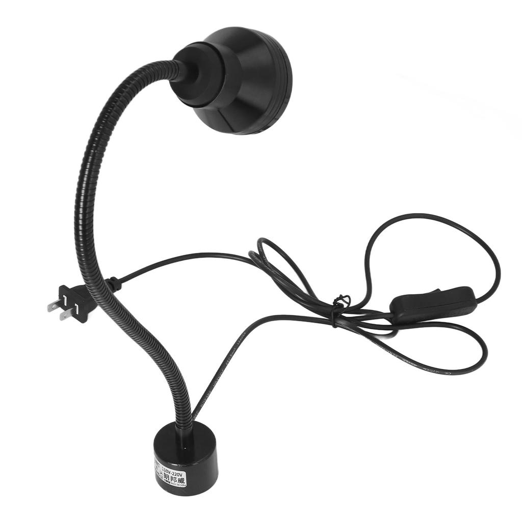 Magnetic Work Light 7W LEDs Flexible Gooseneck Plug Magnetic Base Metal Work Bench Lamp for CNC