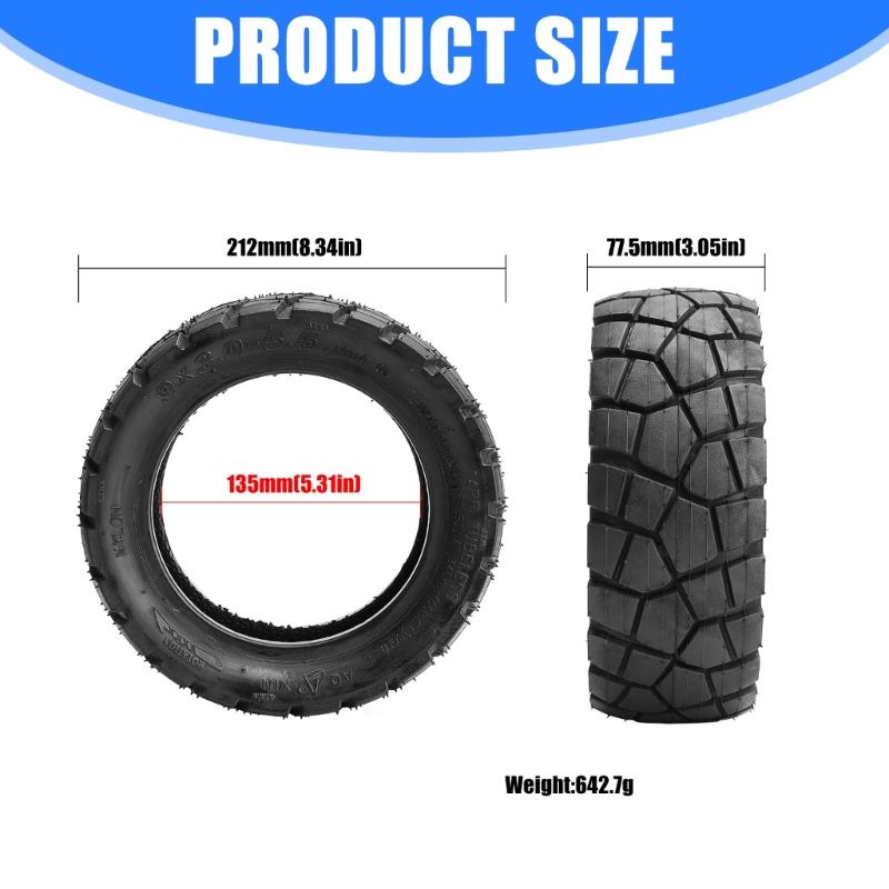 9Inch Electric Scooter Vacuum Rubber Wheel Kids Kickscooter Wheel Adult Kids Electric Scooter Replacement E Scooter Tyre