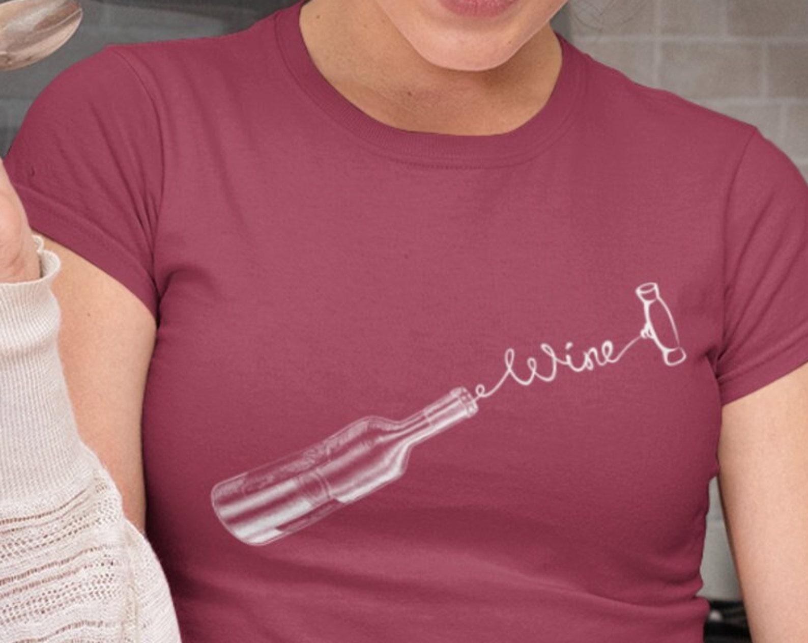 Wine Shirt for Women/Perfect Wine T Shirt for the Wine Lovers/Wino Shirt/Time to Unscrew the Bottle/Wine Tasting Shirt S