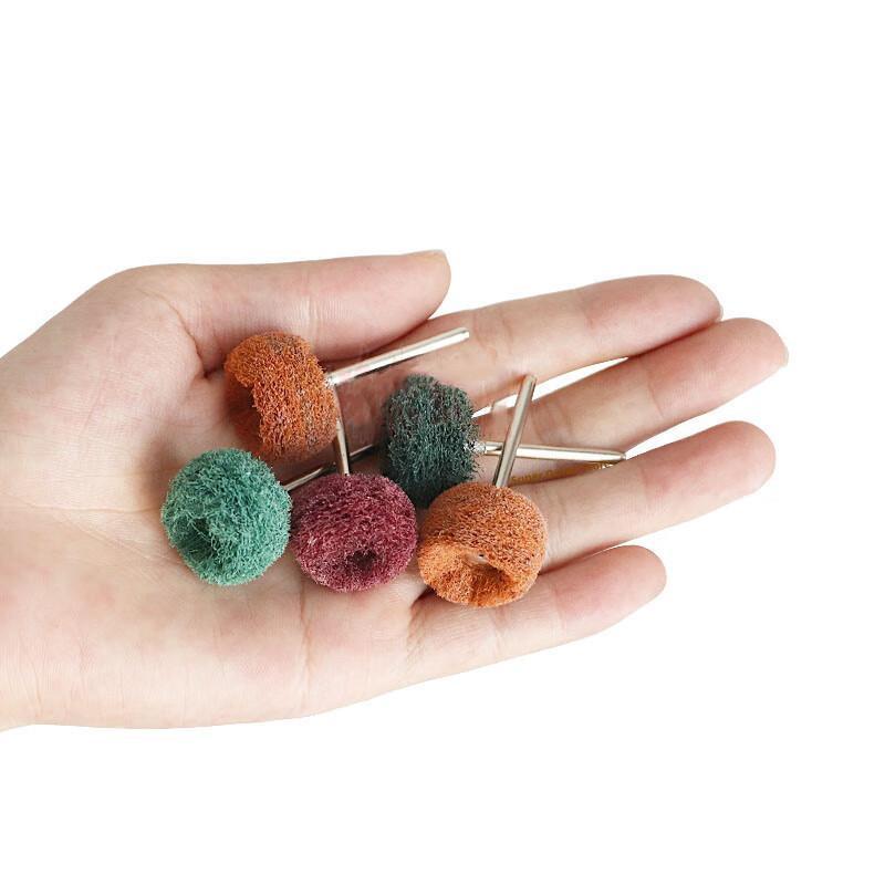 100pcs/pack Wool Polishing Head Grinding Abrasive Disc Mini Drill Abrasive Brush 2.35/3mm Shank for Dremel Rotary Hand Tools