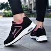 Women's Spring Autumn Leather Surface Sport Shoes Soft Bottom Casual Travel Running Shoes Black Trendy Flat Heel Round Toe