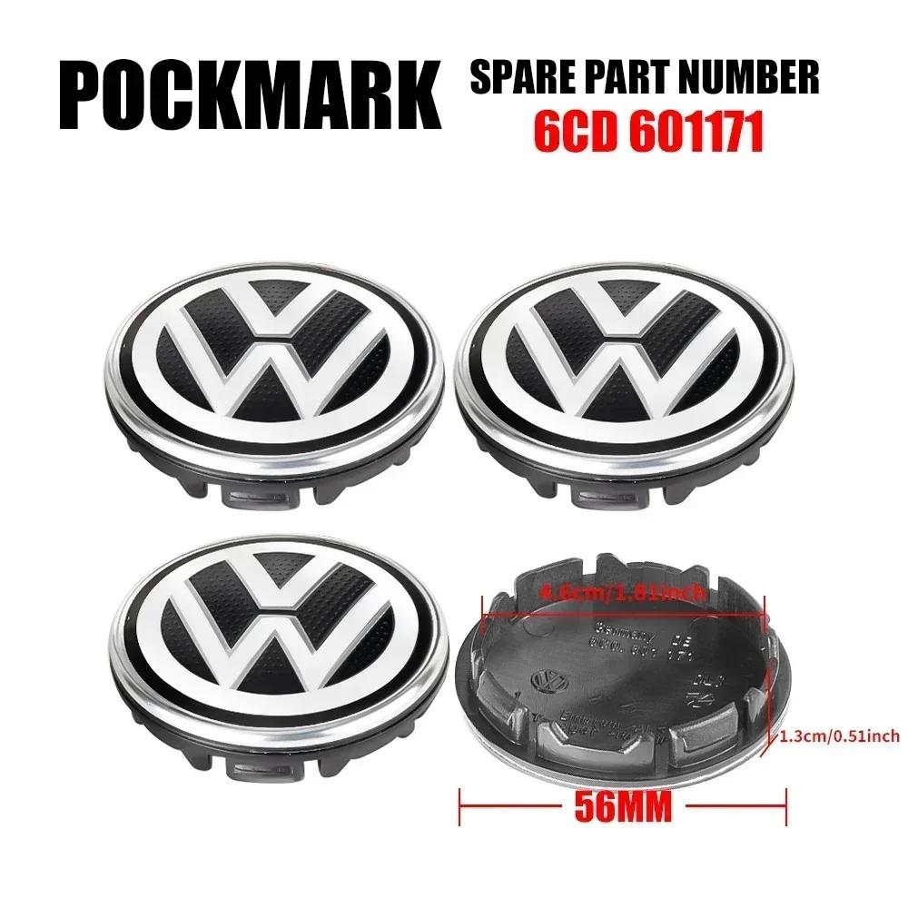 hijk1 4Pcs 56/65/66mm Car Wheel Center Hub Caps Badge Original Hubcaps For Volkswagen VW R GTI Golf 5 7 Caddy Passat b6 Tiguan Polo