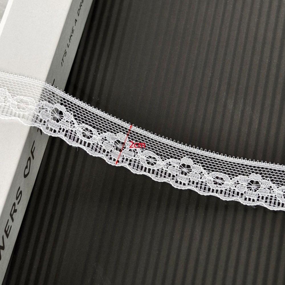 50 Meter Hohlmuster Weißes Spitzenband Weiße Farbe DIY Spitzenband Zum Geschenkverpacken