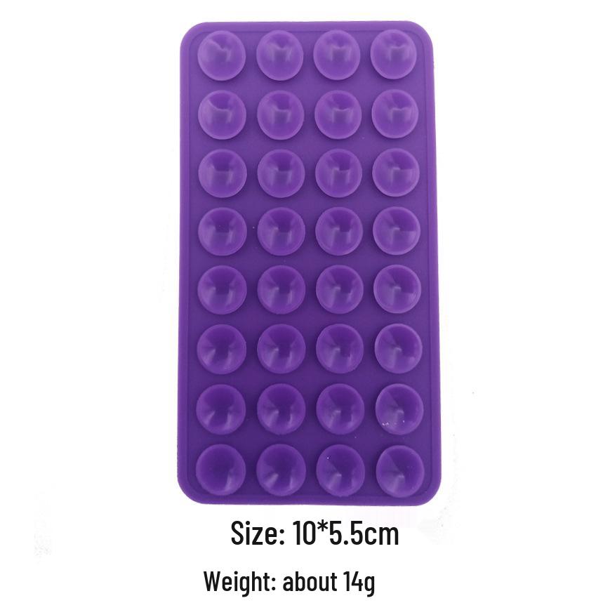 32-Piece Silicone Suction Cup Phone Holder Set - Double-Sided, Universal Fit 32 pcs double-sided silicone suction cups 14g фиолетовый
