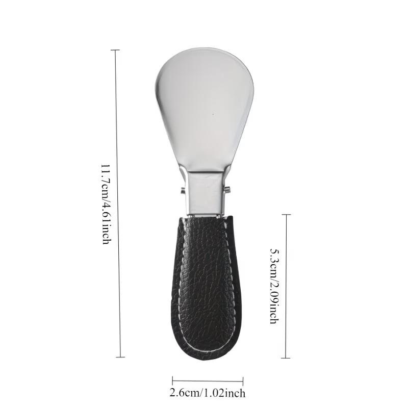 Cornoir Pliable Portable en Acier Inoxydable Facilite l'Enfilage des Chaussures Sans Se Pencher Parfait Pour la Maison, le Voyage, l'Usage Quotidien