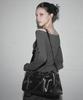GROWHIDE Illove Asymmetrical Strap Long Sleeve T-Shirt_Charcoal