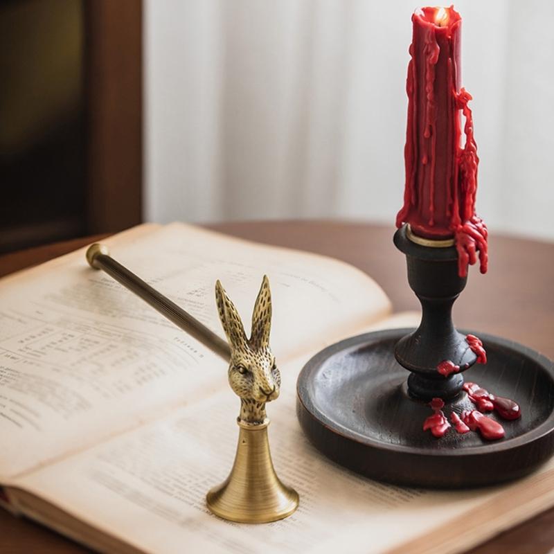 Candle Snuffer,Elegant Candle Extinguisher with Long Handle,Candlesnuffers Wicks Snuffer Candle Accessory Candle Stopper