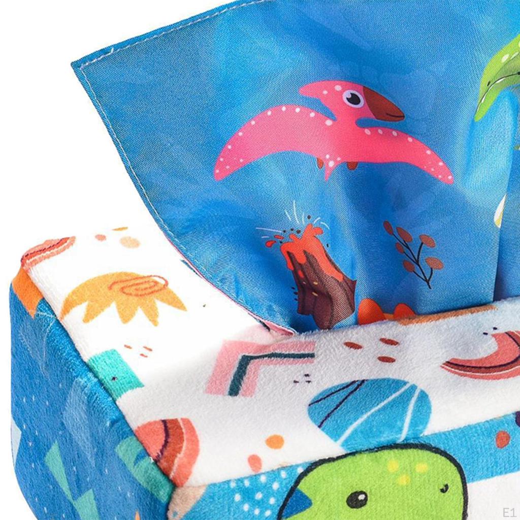Busy Pull Tissues Game Toy Sensory Crinkle Scarves for Fine Motor Skill