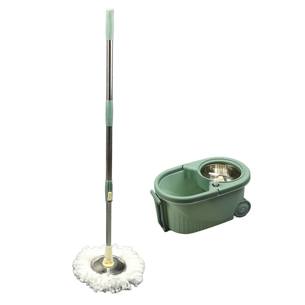Spin Mop Bucket Floor Cleaning Mop Kit System Double Drive Washable Reusable Labor Saving