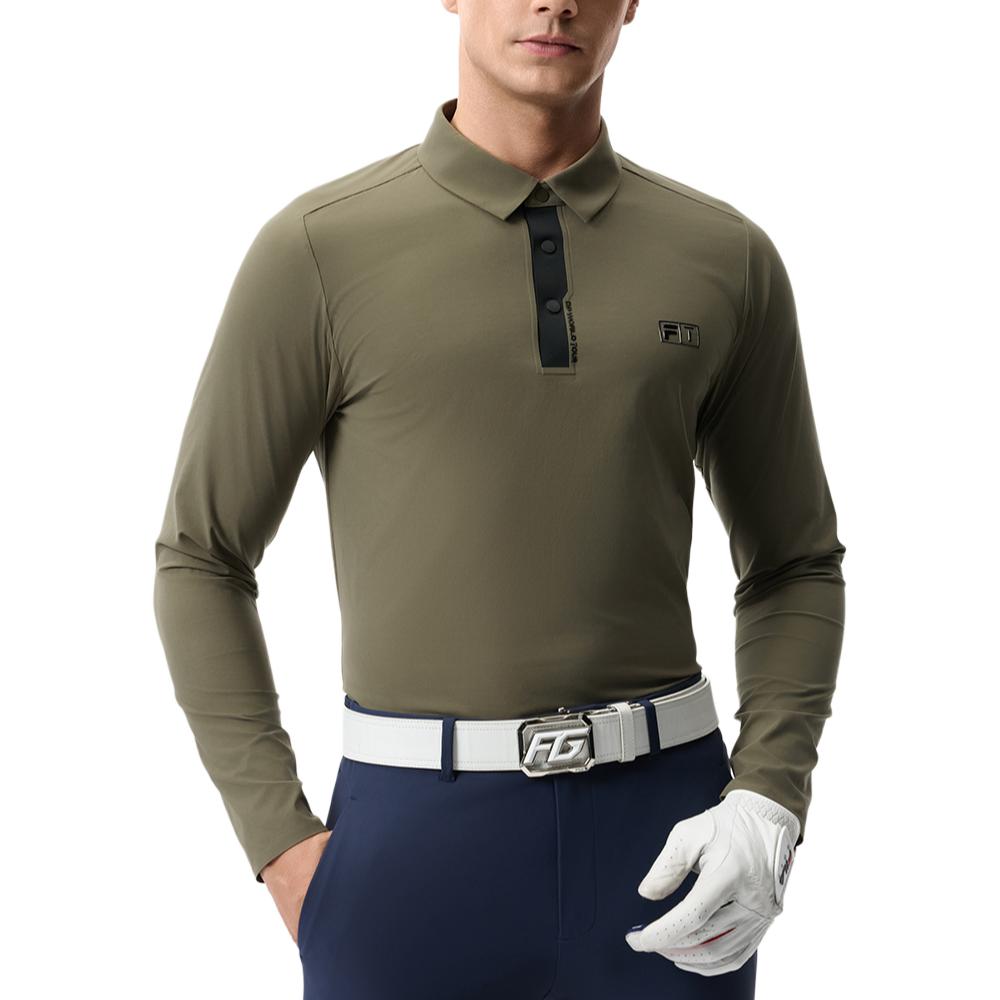 FILA Golf Polo Shirt Men's Brown Earth Khaki A11M515214F-DK