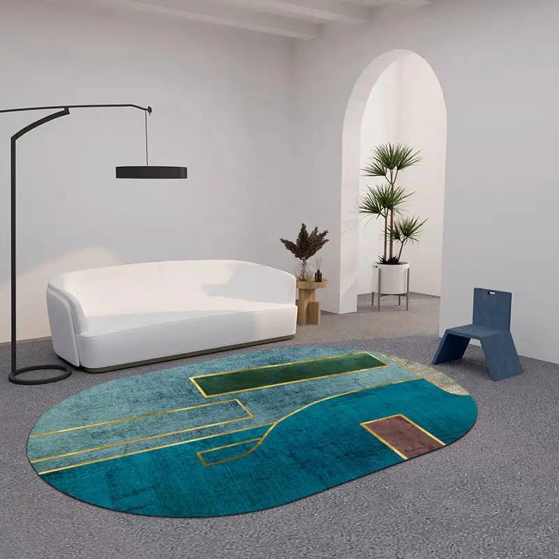 Creative Oval Carpet Living Room Decoration Carpets High Quality Rugs for Bedroom Home Decor Mat Lounge Rug Non-slip Porch Mats