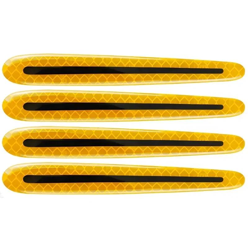 4/8PCS Car Door Handle Reflective Sticker Protection Sticker Door Handle Paint Surface Anti-scratch Reflective Sticker Interior Mirrors 6