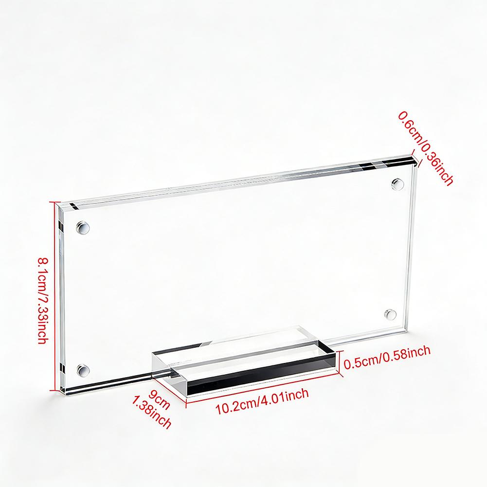 Versatile Photo Display Frame Money Holder Banknote Display Acrylic Money Holder Display Case For Collectibles For Banknotes