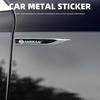 2 Stück 3D Metall Auto Kotflügel Seitenflügel Klinge Abzeichen Emblem Aufkleber für Nissan J10 X-Trail Qashqai Juke Leaf Micra NOTE Patrol Gadgets