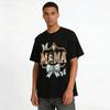 Vintage Luxury Animal Print MAMA Graphic Bow Decor Casual Top Pure Cotton T-shirt