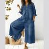 2026 Spring Women's Fashion European & American Single-Breasted Shirt Dress Jumpsuit