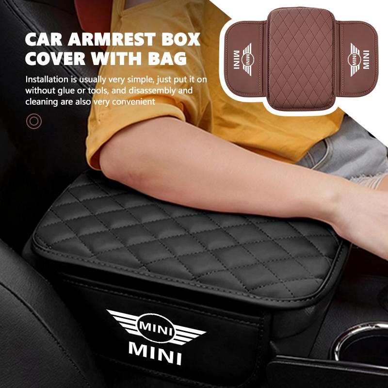 Leather Car Armrest Box Center Console Protection Storage Pad For MINI Cooper R60 R56 F56 F55 F57 F60 Countryman Convertible
