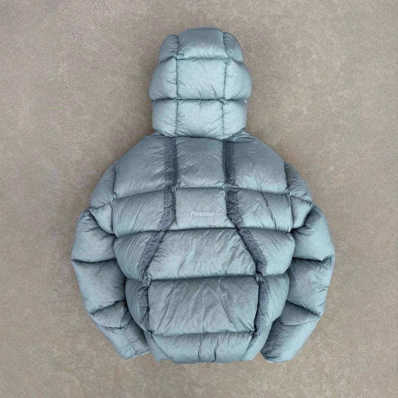 Unisex Winter Warm Cotton Puffer Jacket With 3D Star Embroidery Loose Fit Multiple Colors Available