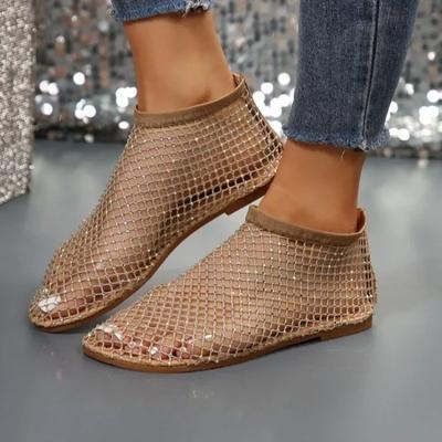 Fileli Alçak Topuklu Günlük Sandaletler Kadınlar için Moda Slip-On Ayakkabılar Düz Kare Topuk PU Kadın Sandaletleri