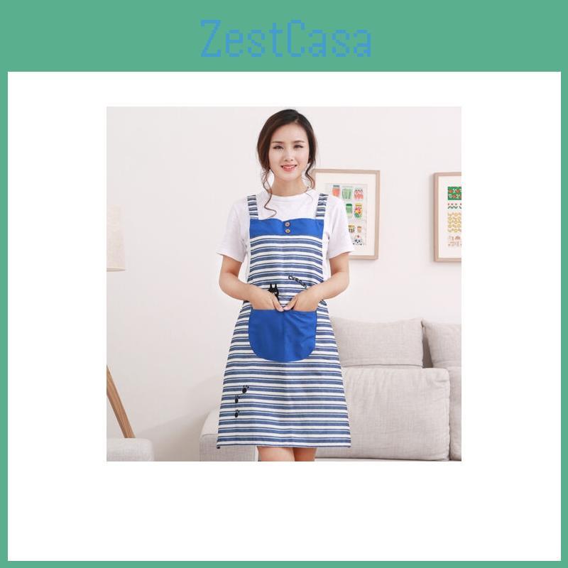 Versatile And Stylish New Cute Home Womens Striped Bib Cooking Apron For Every Occasion