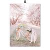 Rosa Garten Rose Tulpe Sakura Fahrrad Riesenrad Wand Leinwand MalereiKunst Nordic Poster Und Druck Bilder Für Wohnzimmer Dekor