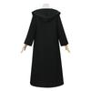 Fantasy Anime Elf Mage Cosplay Costume Black Dress with White Cape New Anime Series Inspired Outfit for Women