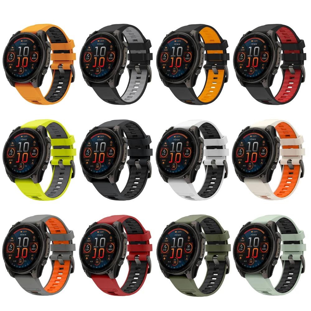 22mm 26mm Silicone Quick Fit Watch Strap For Garmin Watch  Forerunner 970 965 S60 S70/Instinct 3 2X Sport Band Replace Watchband