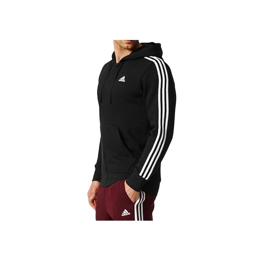 Adidas Three-Stripe Track Jacket Men Outerwear Black B47368