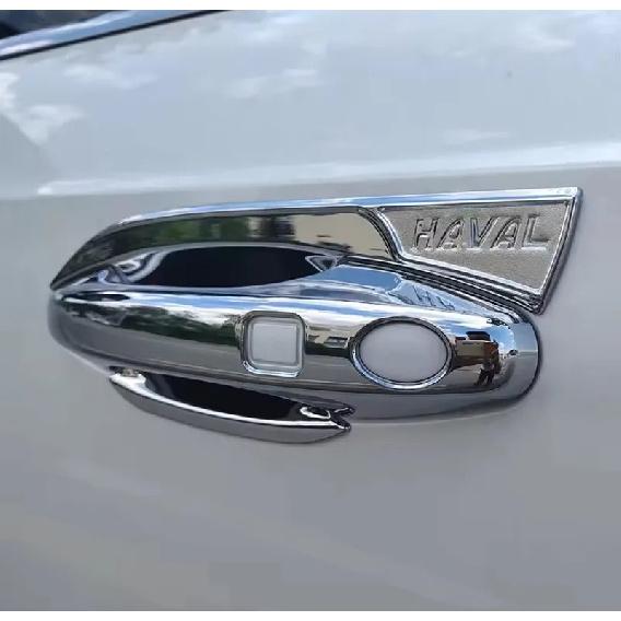 For Haval Jolion H6 PHEV    2024 ABS Glossy Black Door Handle Cover Bowl Frame Trims Sticker Car Styling Accessories