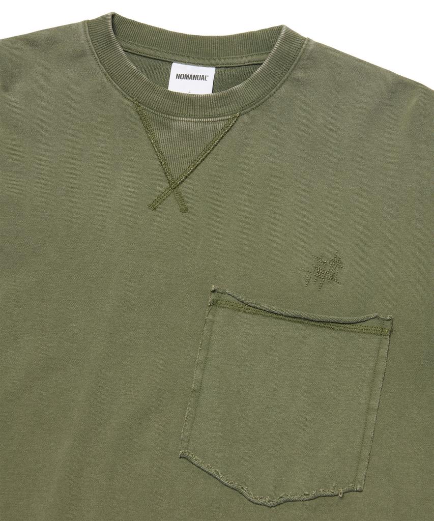 NOMANUAL Nm Neo Vintage Long Sleeve Tee - Washed Khaki