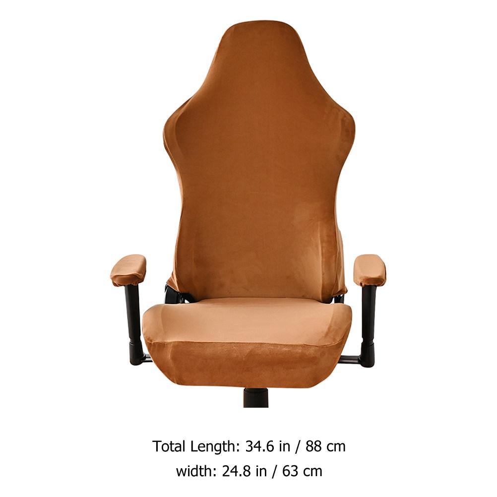 

1Set Gaming Chair Cover Comfortable Wrinkleresistant Slipcover for Office Computer Chair Armrest Cover Covers for Chairs світло-коричневого кольору