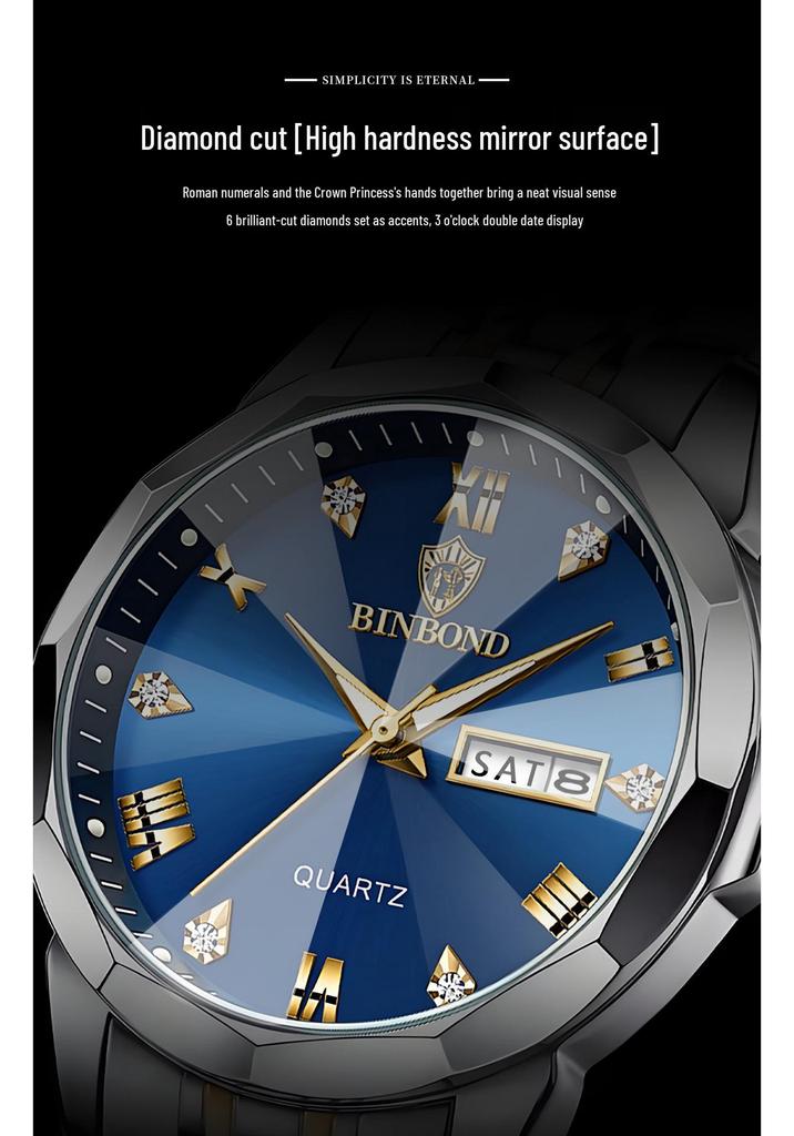 Binbang Retro Men's Quartz Watch – Niche Bestseller