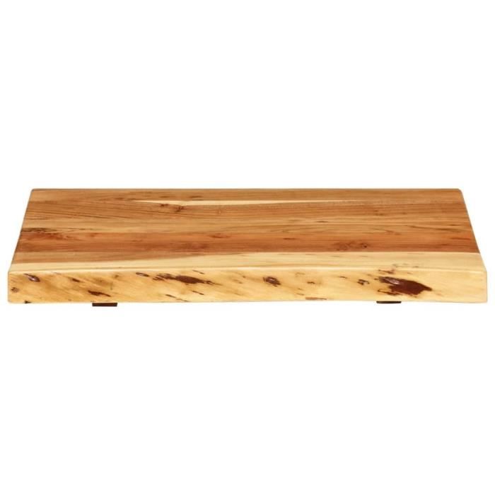 VidaXL Dessus de meuble-lavabo de salle de bain Acacia 58x52x3,8 cm 286318